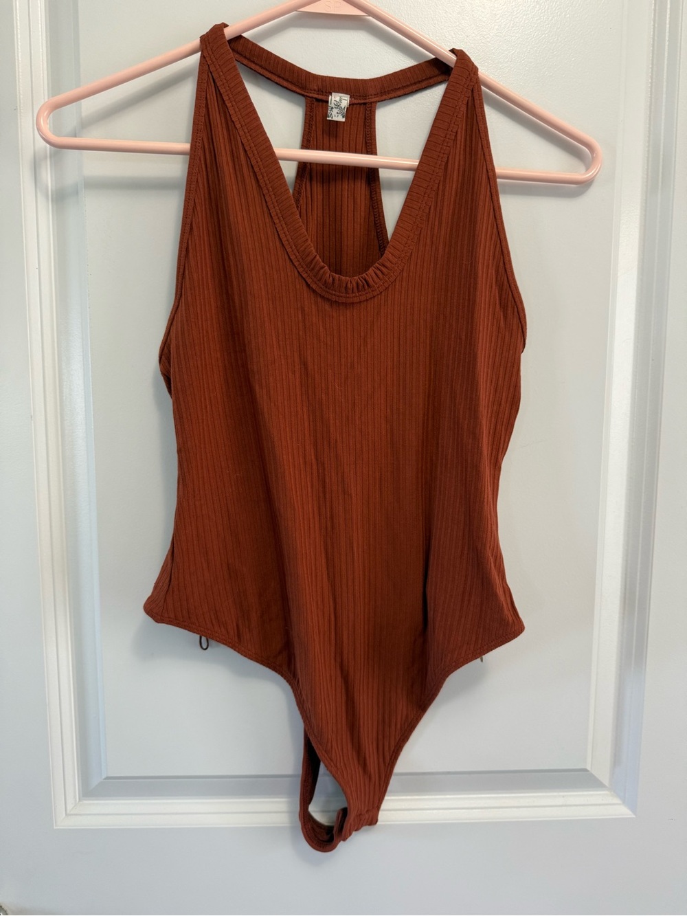 Free People Burnt Orange Tank Top Bodysuit S